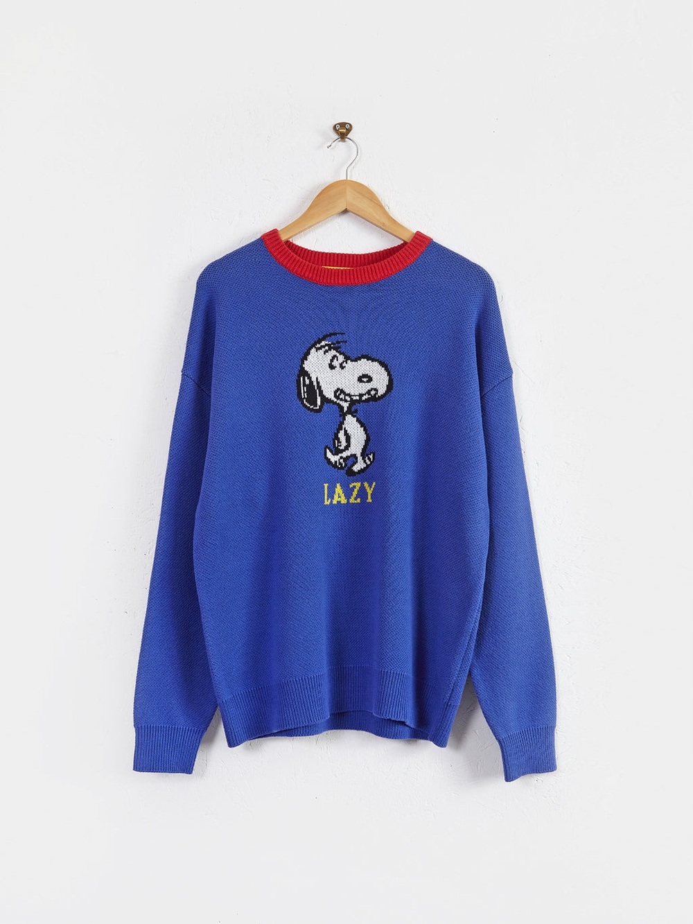 Lazy Oaf x Peanuts Snoopy Blue Crewneck Sweater size XL